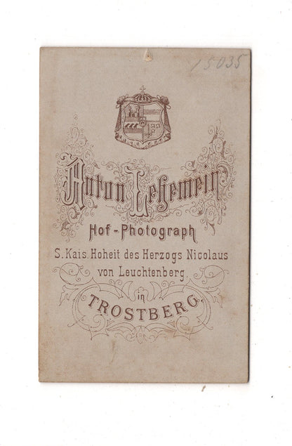 Fotografie Feine Dame - Trostberg um 1880 / CDV L1-25