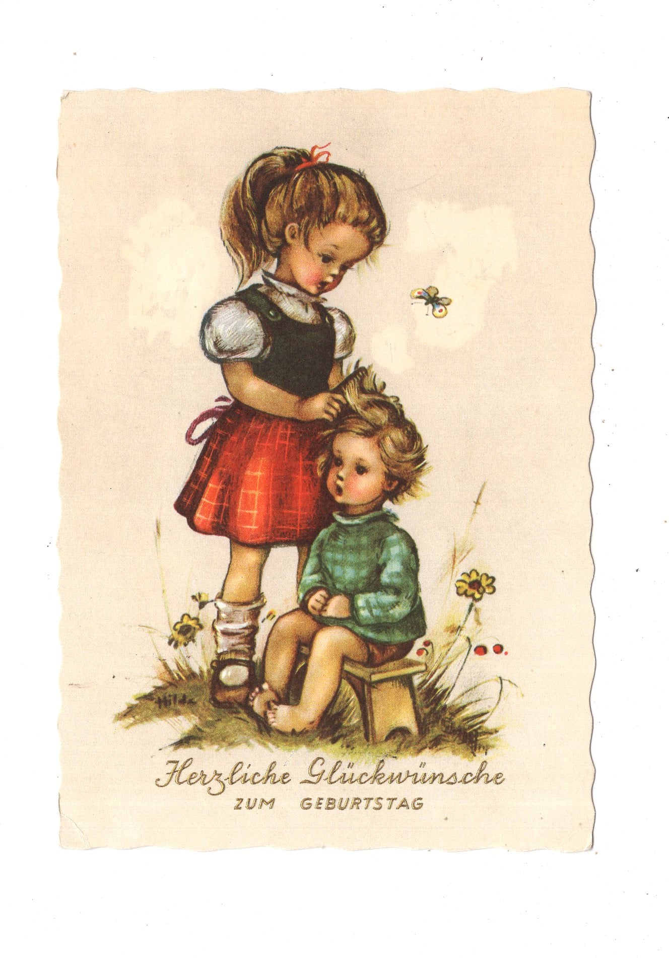 Ansichtskarte Glückwünsche / Glückwunsch zum Geburtstag / L1-57