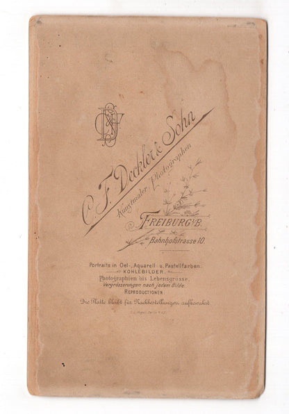 Fotografie Feine Dame - Freiburg im Breisgau 1890er / CAB W-24
