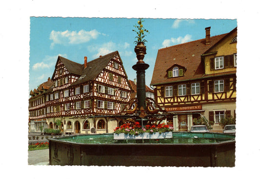 Ansichtskarte Schorndorf / Württemberg / Marktplatz