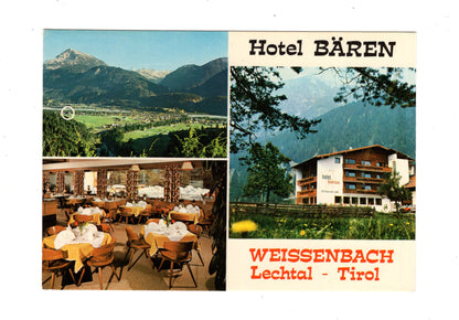 Ansichtskarte Hotel Bären / Weißenbach / Lechtal / Tirol / Österreich
