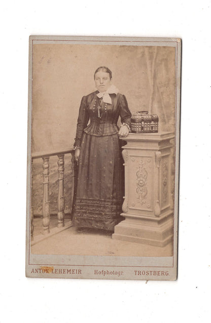 Fotografie Feine Dame - Trostberg um 1880 / CDV L1-25