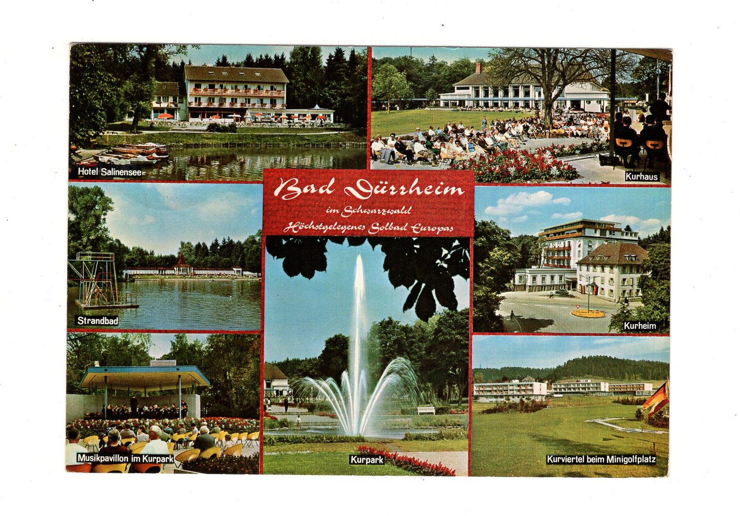 Ansichtskarte Bad Dürrheim im Schwarzwald / Hotel Salinensee +++