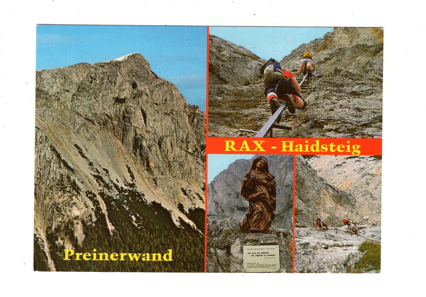 Ansichtskarte Raxalpe / Preinerwand / Haidsteig / Österreich