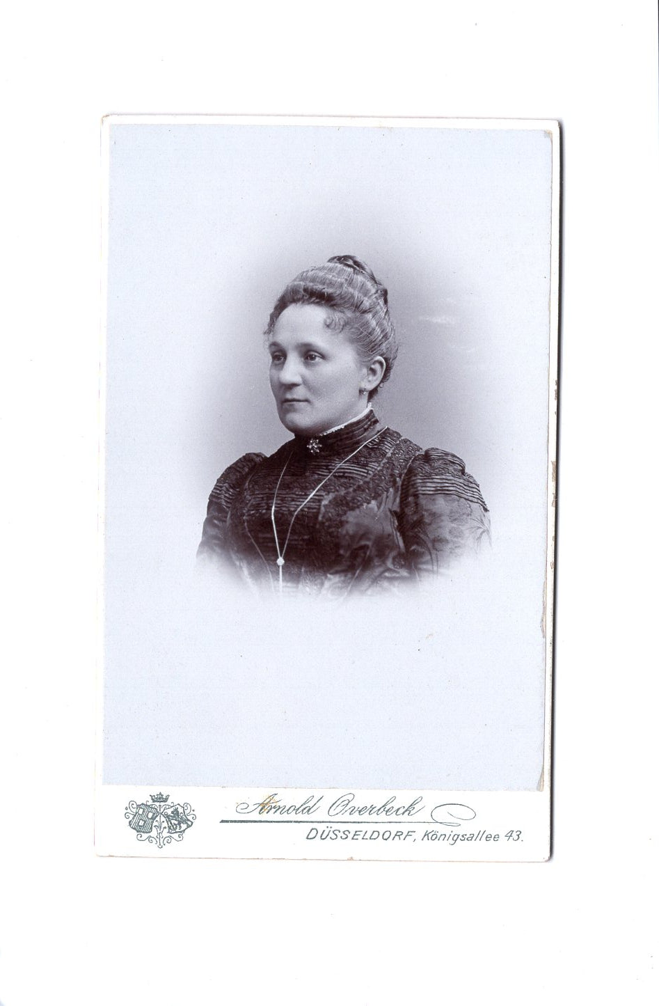 Fotografie Damenportrait - Düsseldorf um 1900