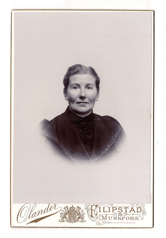 Fotografie Feine Dame - Filipstad & Munkfors um 1900 / CAB W-24