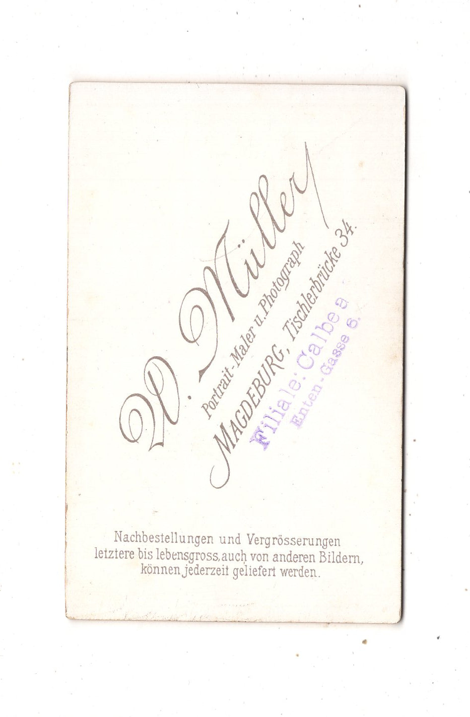 Fotografie Feine Dame - Magdeburg um 1890