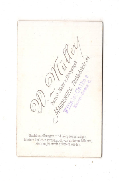 Fotografie Feine Dame - Magdeburg um 1890