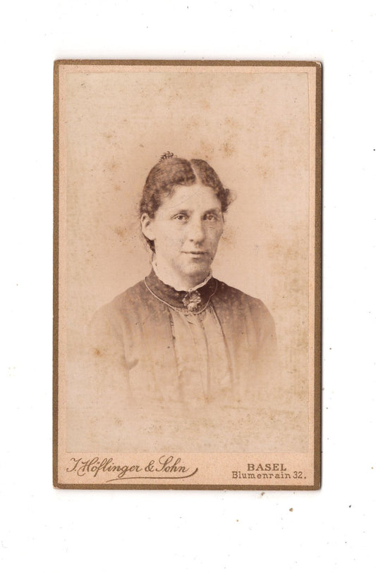 Fotografie Damenportrait - Basel 1880er / CDV N1-14
