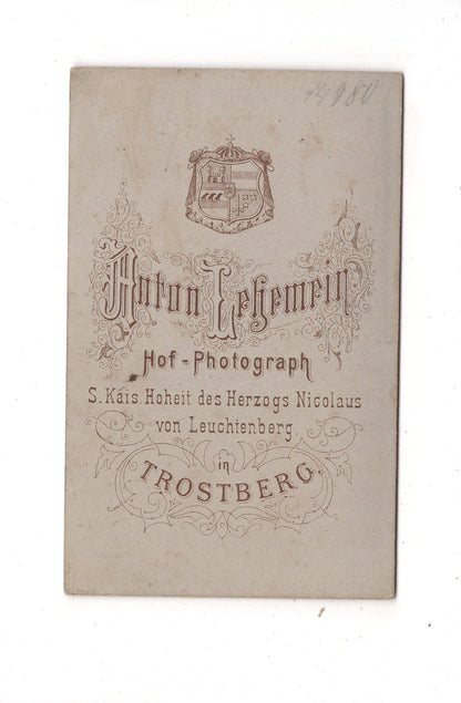 Fotografie Feine Dame - Trostberg um 1880 / CDV L1-25