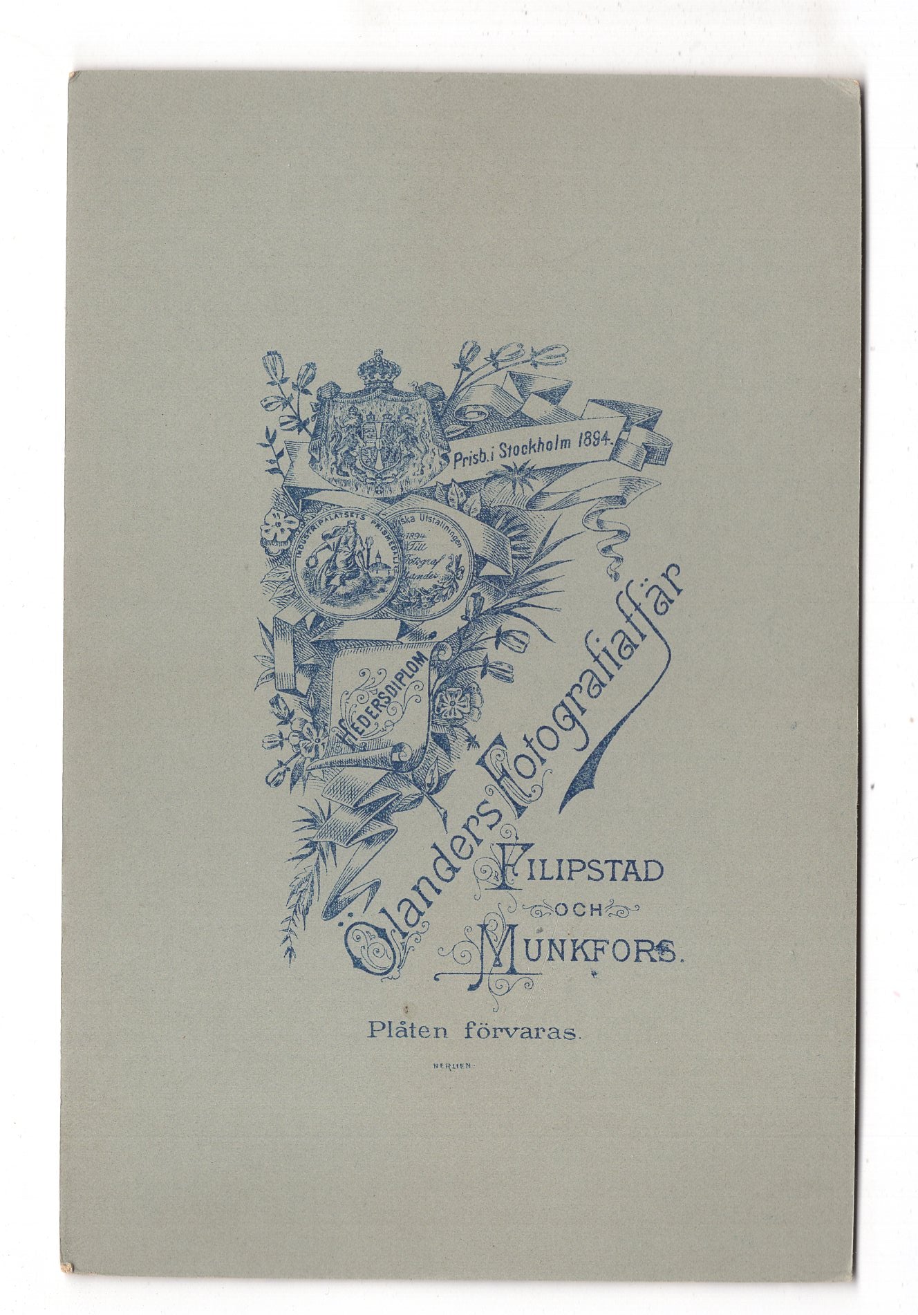 Fotografie Feine Dame - Filipstad & Munkfors um 1900 / CAB W-24