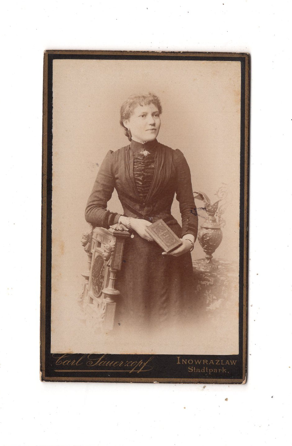 Fotografie Feine Dame - Inowrazlaw Iniwroclaw Hohensalza 1880er
