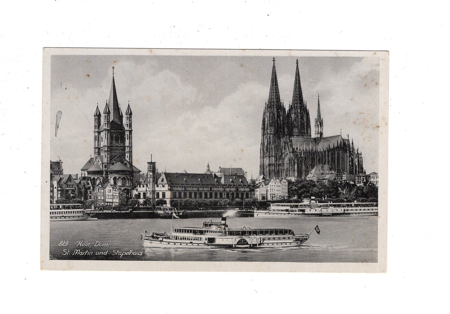 Ansichtskarte Köln am Rhein / Dom - St. Martin - Stapelhaus / I1-68