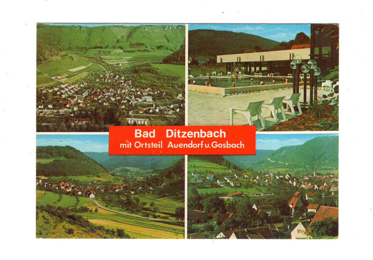 Ansichtskarte Bad Ditzenbach mit Ortsteil Auendorf und Gosbach