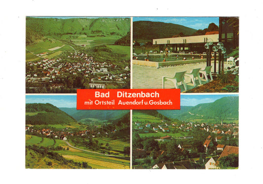 Ansichtskarte Bad Ditzenbach mit Ortsteil Auendorf und Gosbach