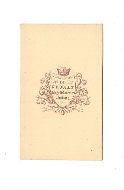 Fotografie Herrenportrait - Jönköping 1870ert / CDV C1-22