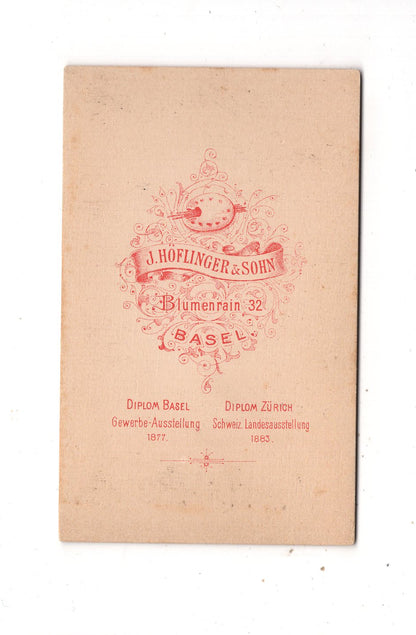 Fotografie Damenportrait - Basel 1880er / CDV N1-14
