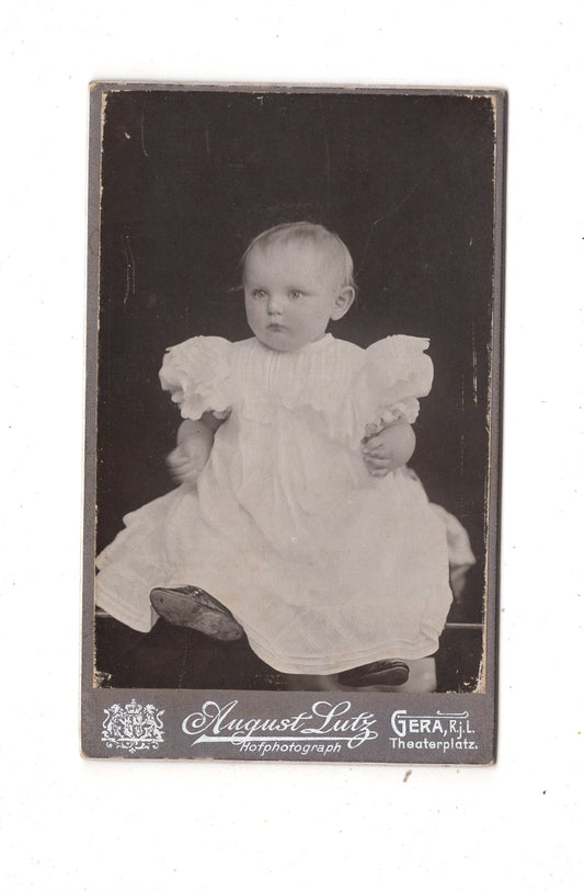 Fotografie Schönes Kinderbild / Baby - Gera 1900er / CDV N1-10