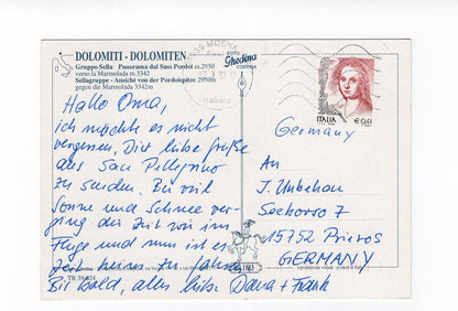 Ansichtskarte Dolomiten / Sellagruppe / Südtirol / Italien