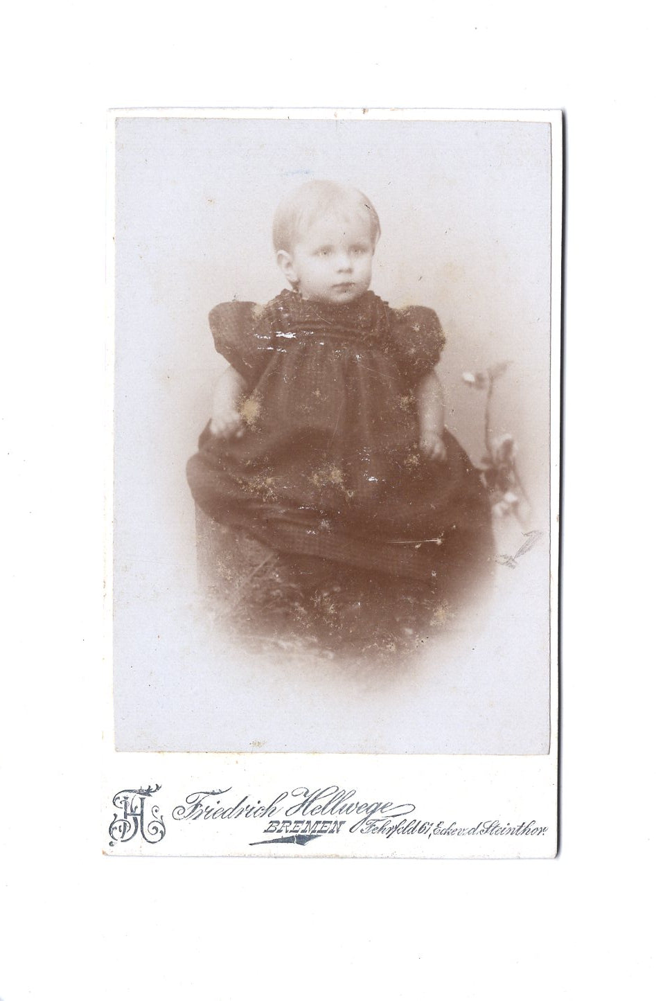 Fotografie Niedliches kleines Kind - Bremen 1890er