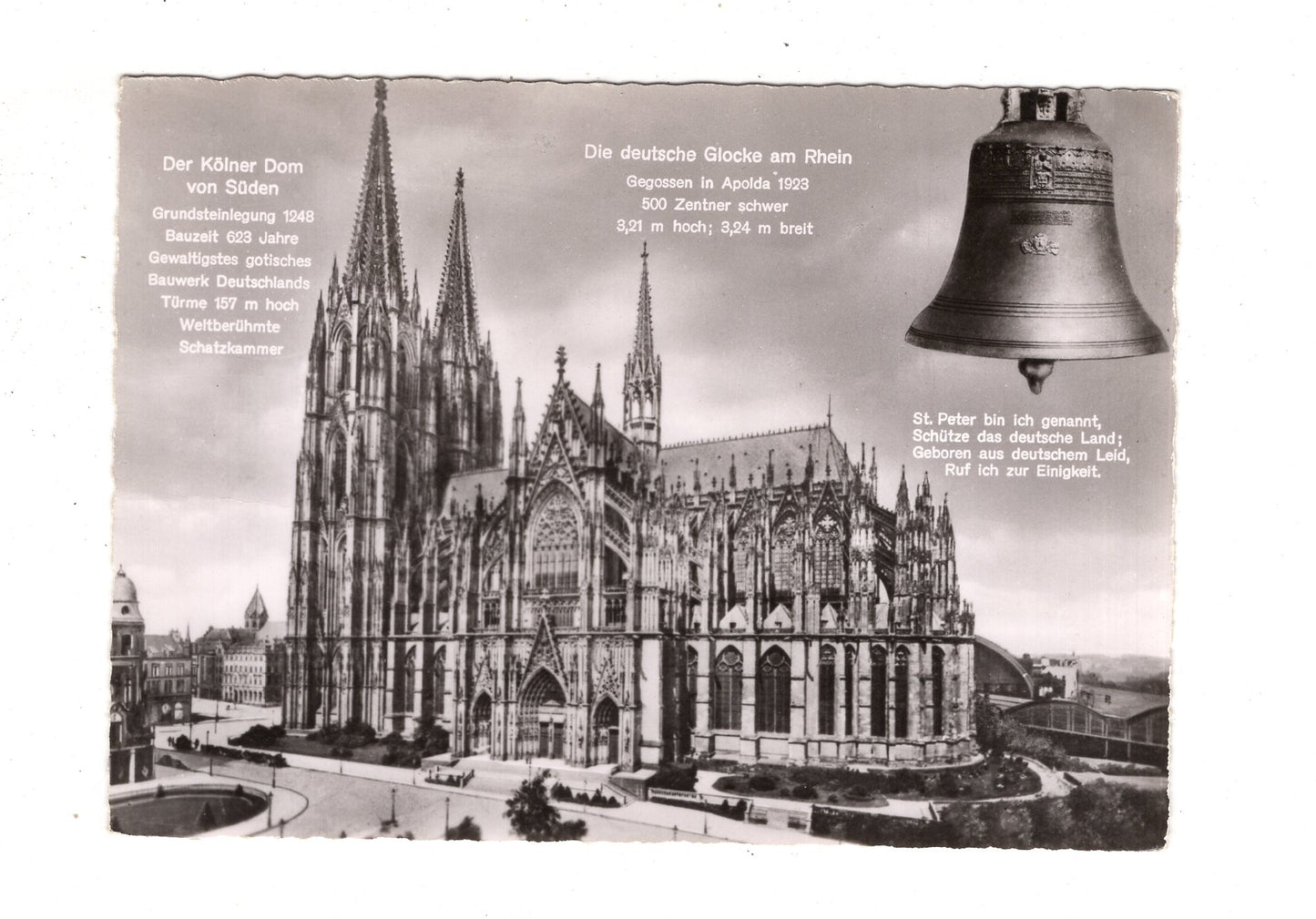 Ansichtskarte Köln am Rhein / Der Kölner Dom von Süden / I1-68