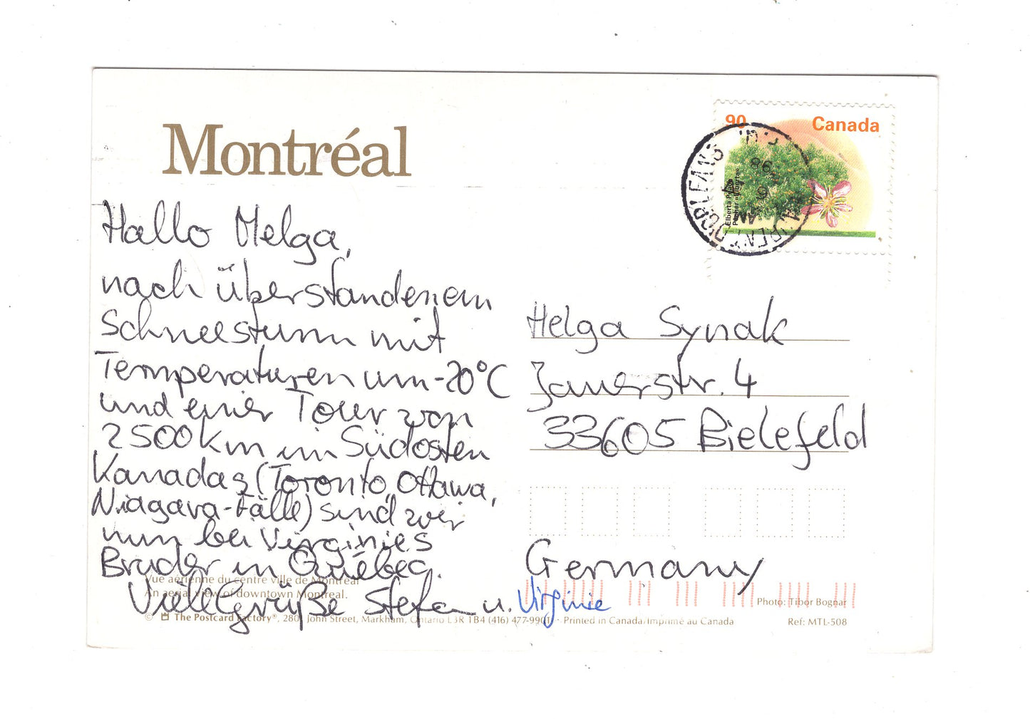 Ansichtskarte Montreal / Kanada