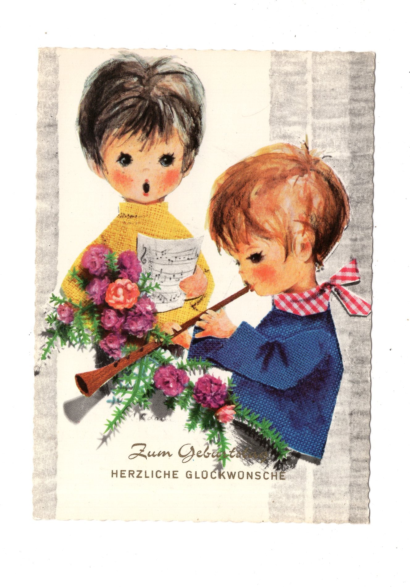 Ansichtskarte Glückwünsche / Glückwunsch zum Geburtstag / L1-57