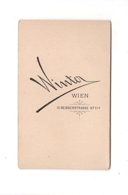 Fotografie Herrenportrait - Wien 1880er / CDV C1-22