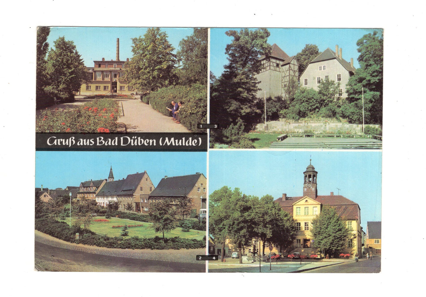 Ansichtskarte Bad Düben / Mulde / Rathaus +++