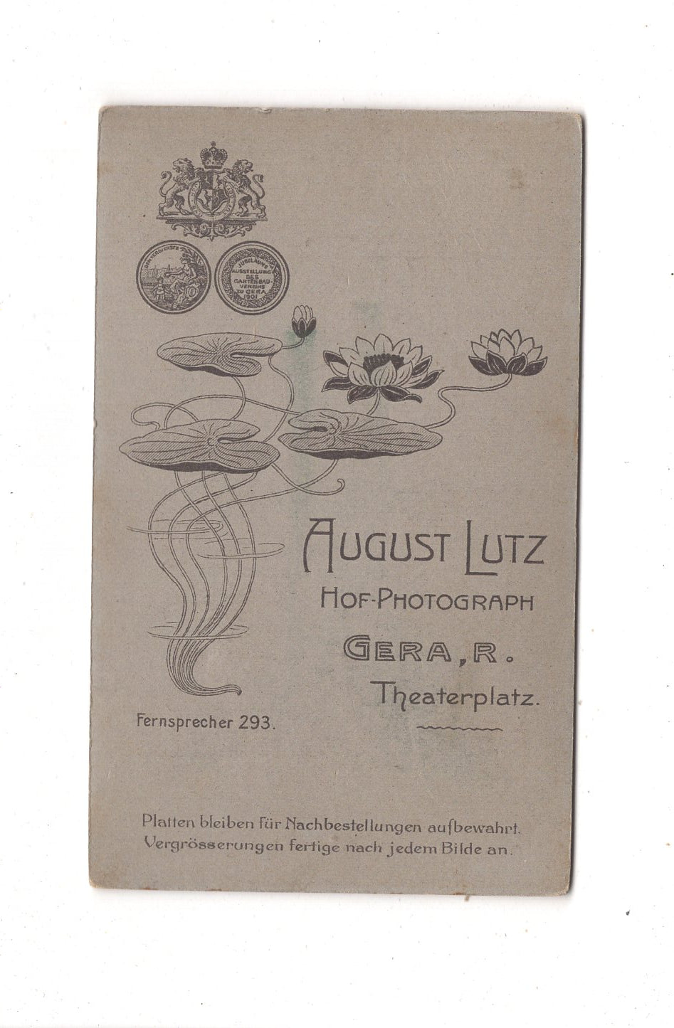 Fotografie Schönes Kinderbild / Baby - Gera 1900er / CDV N1-10