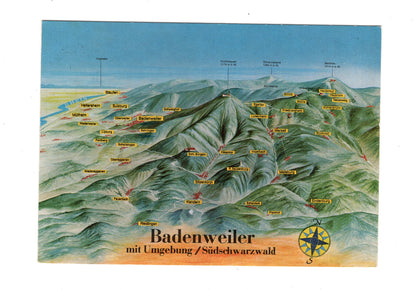 Ansichtskarte Badenweiler mit Umgebung / Südschwarzwald