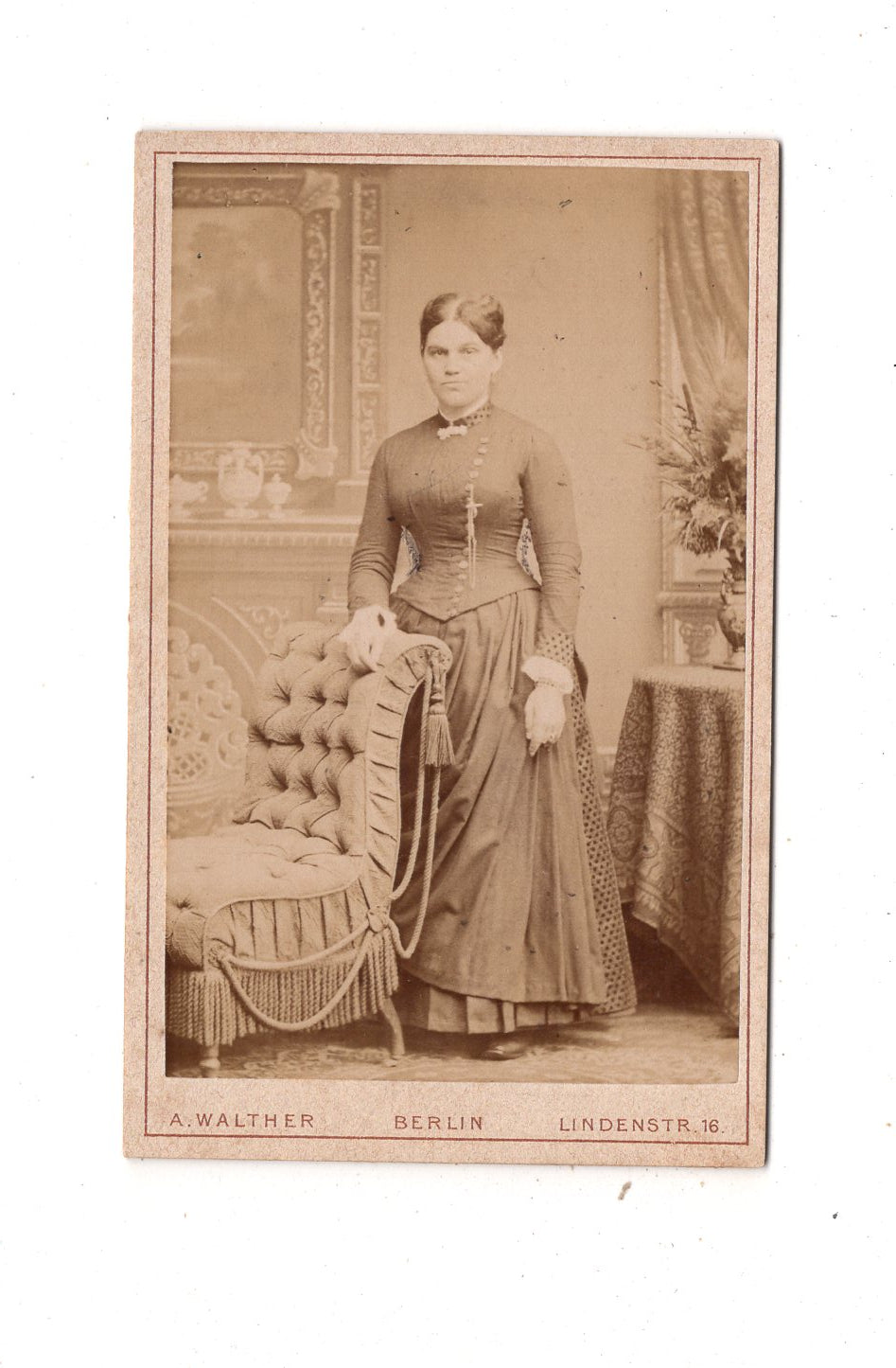 Fotografie Feine Dame - Berlin um 1880 / CDV L1-25