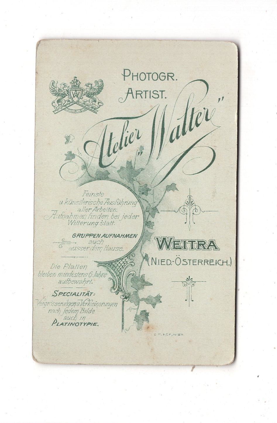 Fotografie Niedliches kleines Mädchen - Weitra 1900er / CDV M1-27