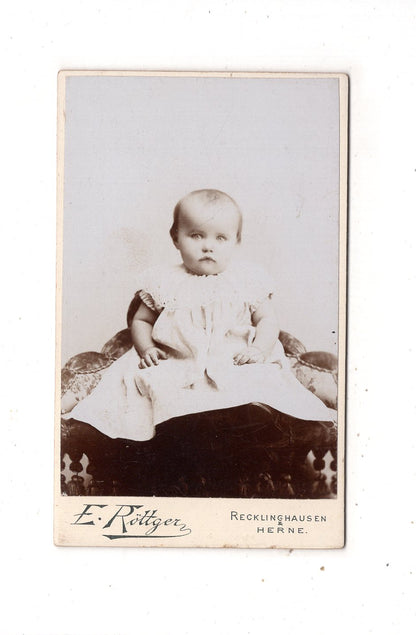 Fotografie Schönes Kinderbild / Baby - Recklinghausen & Herne 1890er