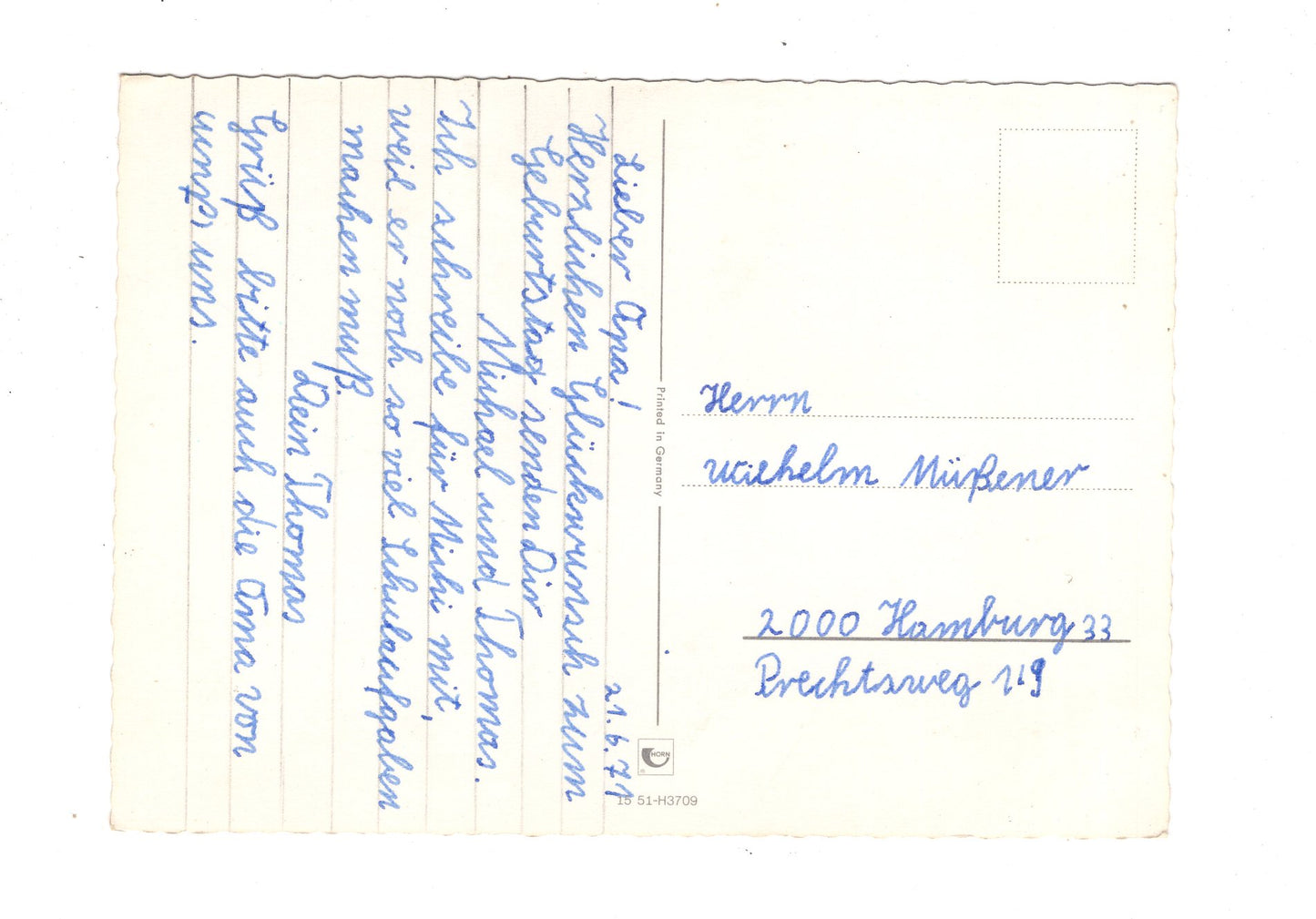 Ansichtskarte Glückwünsche / Glückwunsch zum Geburtstag / L1-57