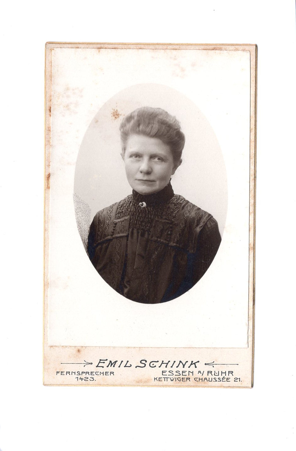 Fotografie Damenportrait - Essen an der Ruhr 1900er