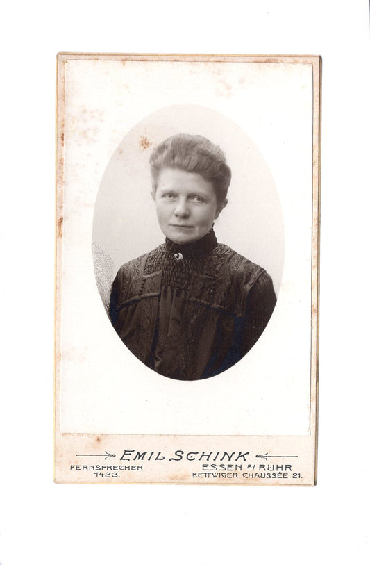 Fotografie Damenportrait - Essen an der Ruhr 1900er
