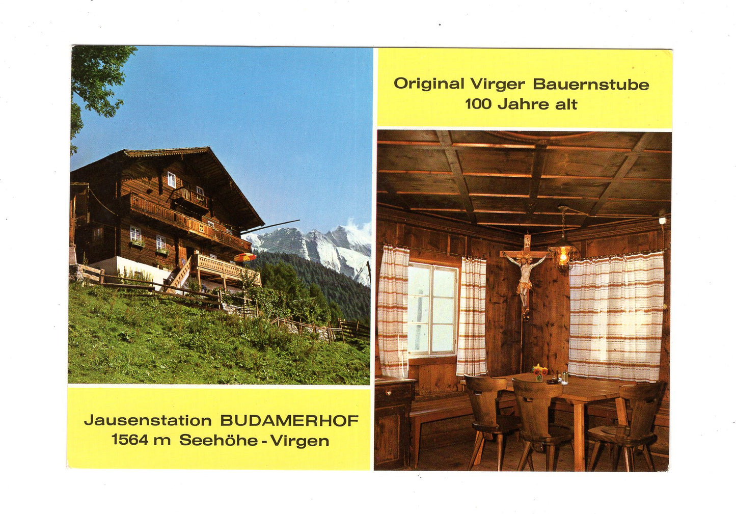 Ansichtskarte Jausenstation Budamerhof / Virgen / Österreich