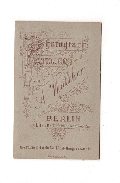 Fotografie Feine Dame - Berlin um 1880 / CDV L1-25