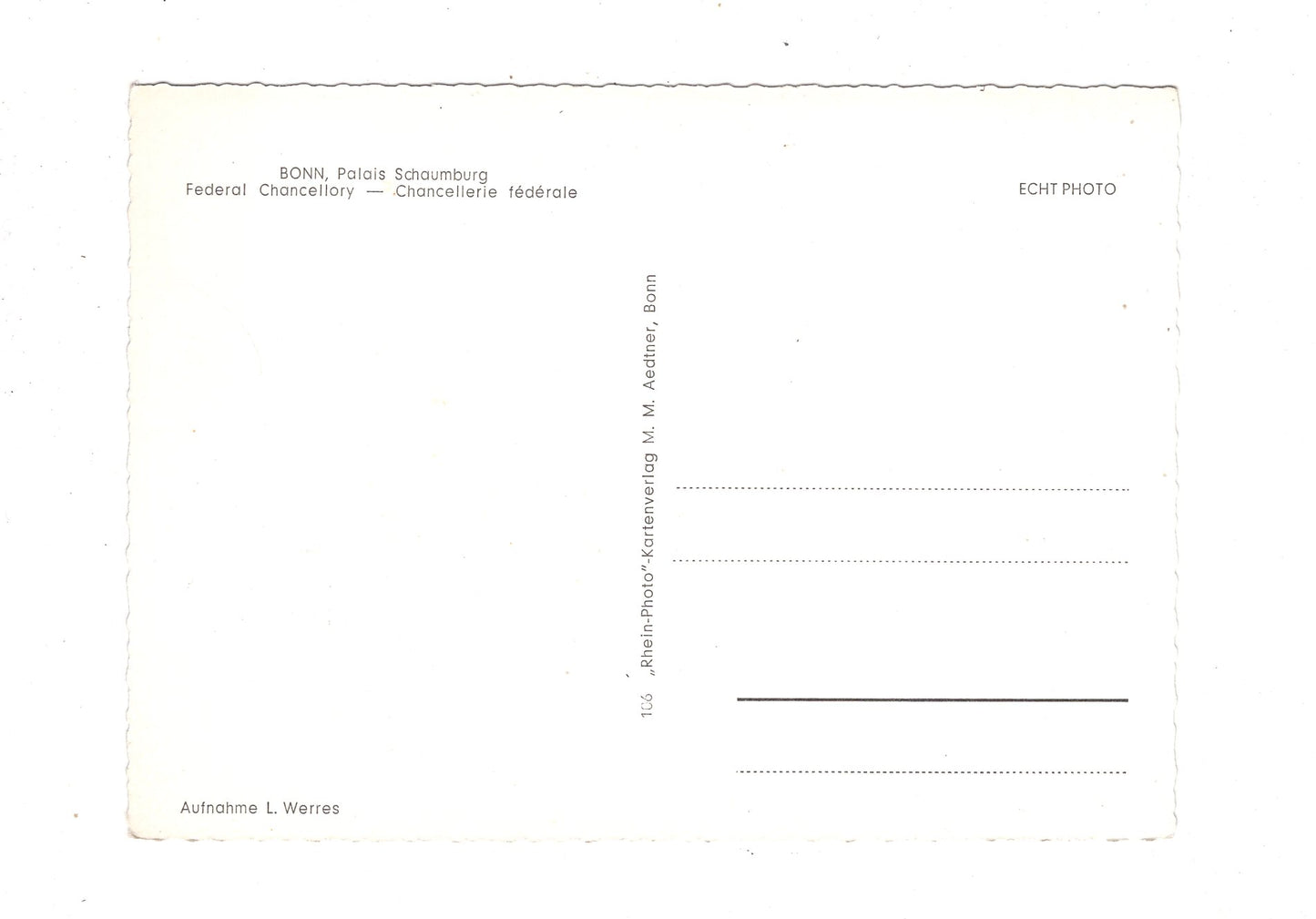 Ansichtskarte Bonn am Rhein / Palais Schaumburg / M1-64