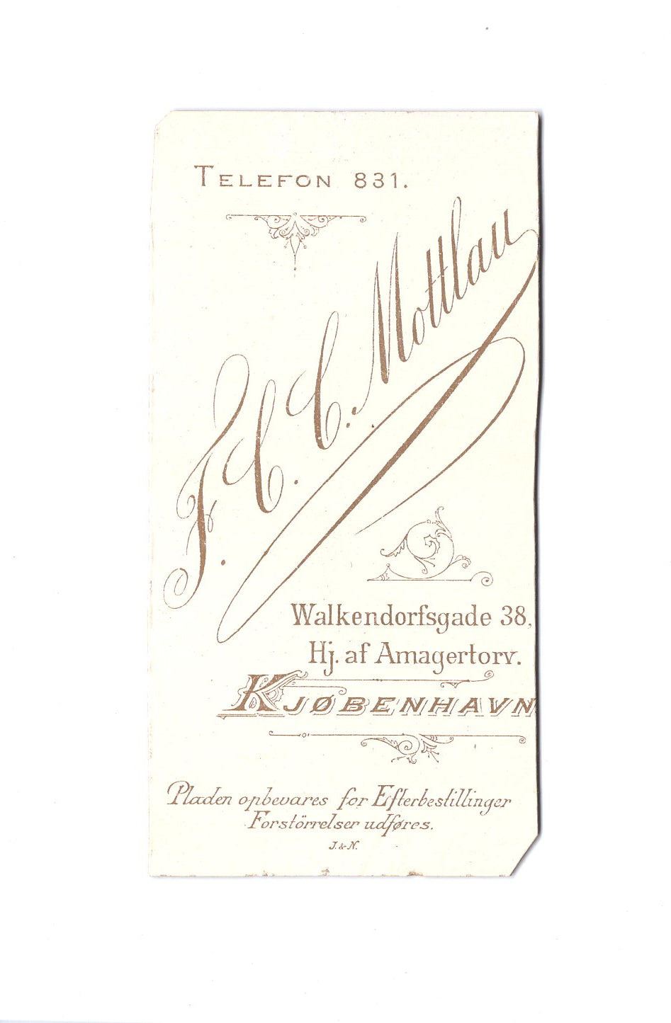 Fotografie Damenportrait - Kopenhagen 1890er