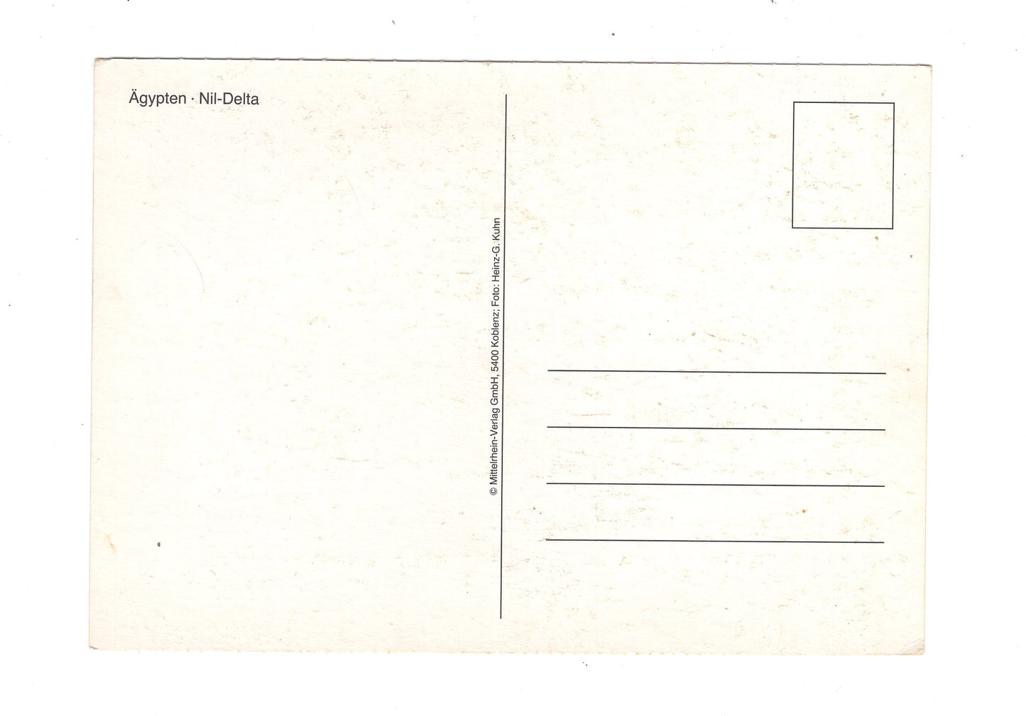 Ansichtskarte Nil-Delta / Ägypten