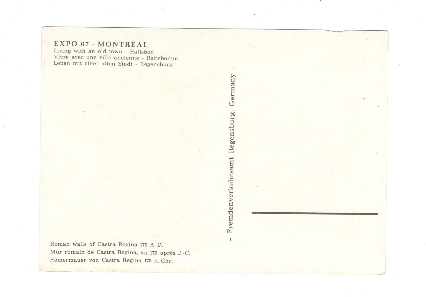 Ansichtskarte Expo 67 / Montreal / Kanada