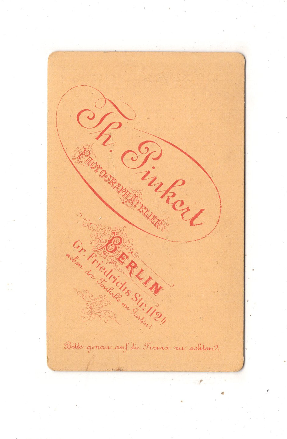 Fotografie Soldat - Berlin 1870er