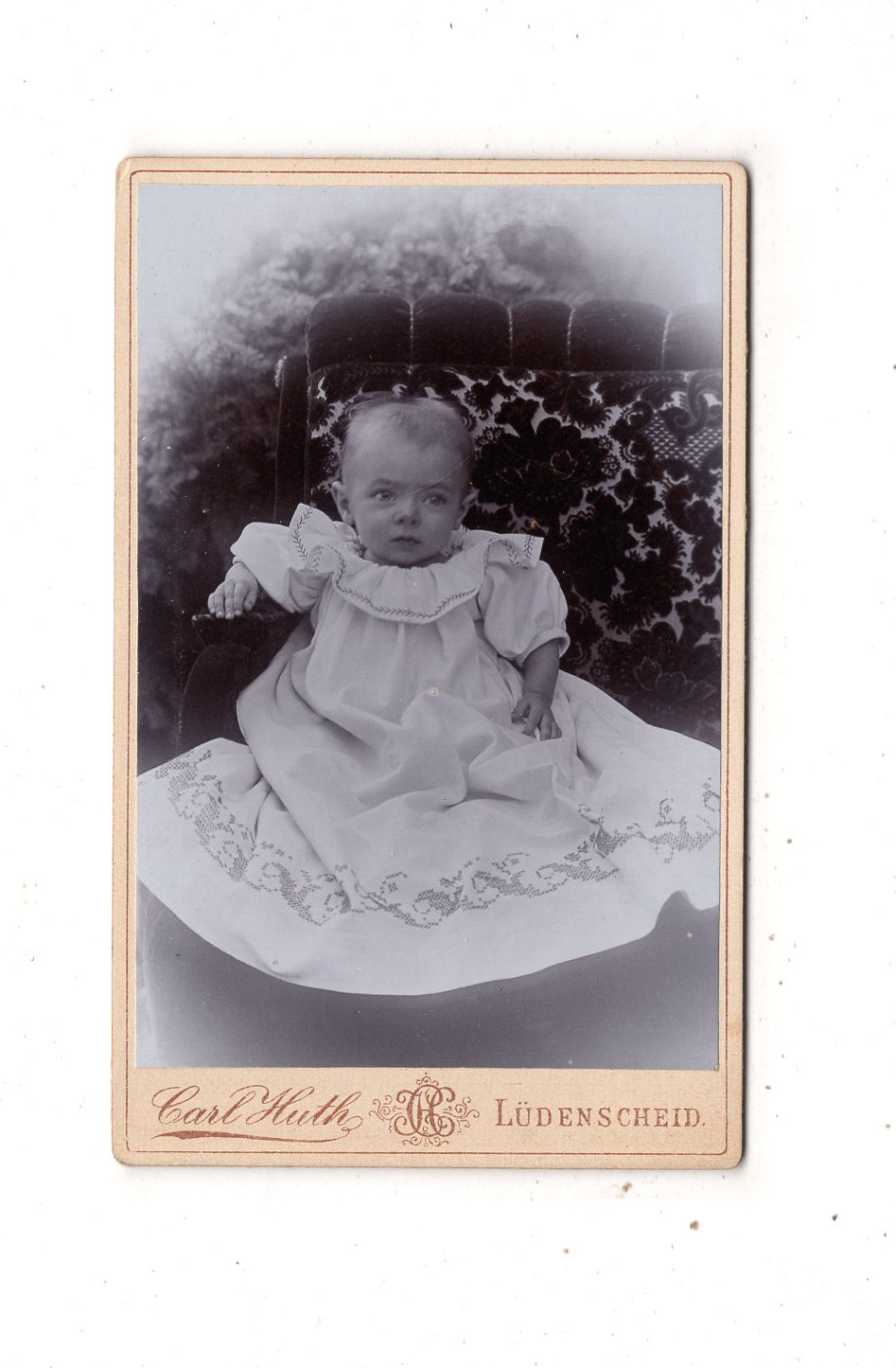 Fotografie Schönes Kinderbild / Baby - Lüdenscheid 1890er