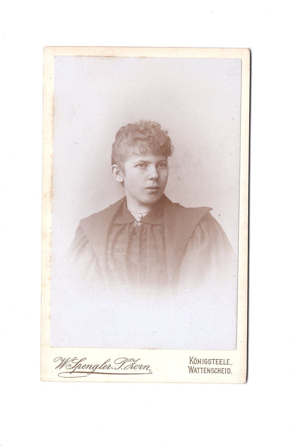 Fotografie Damenportrait - Königssteele / Wattenscheid 1890er