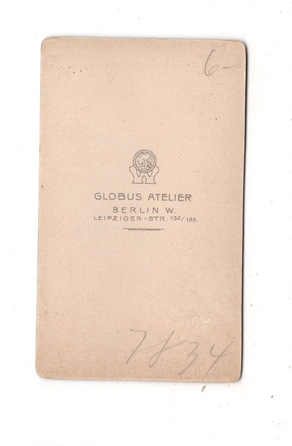 Fotografie Niedliches kleines Mädchen - Berlin 1890er / CDV M1-27