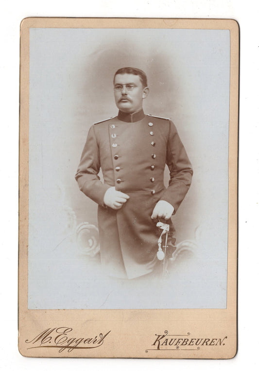 Fotografie Soldat - Kaufbeuren 1890er / CAB U-22