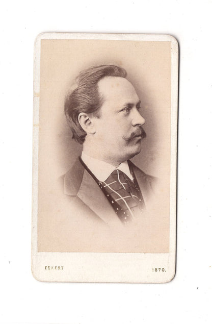 Fotografie Herrenportrait - Prague Prag 1870er / CDV C1-22