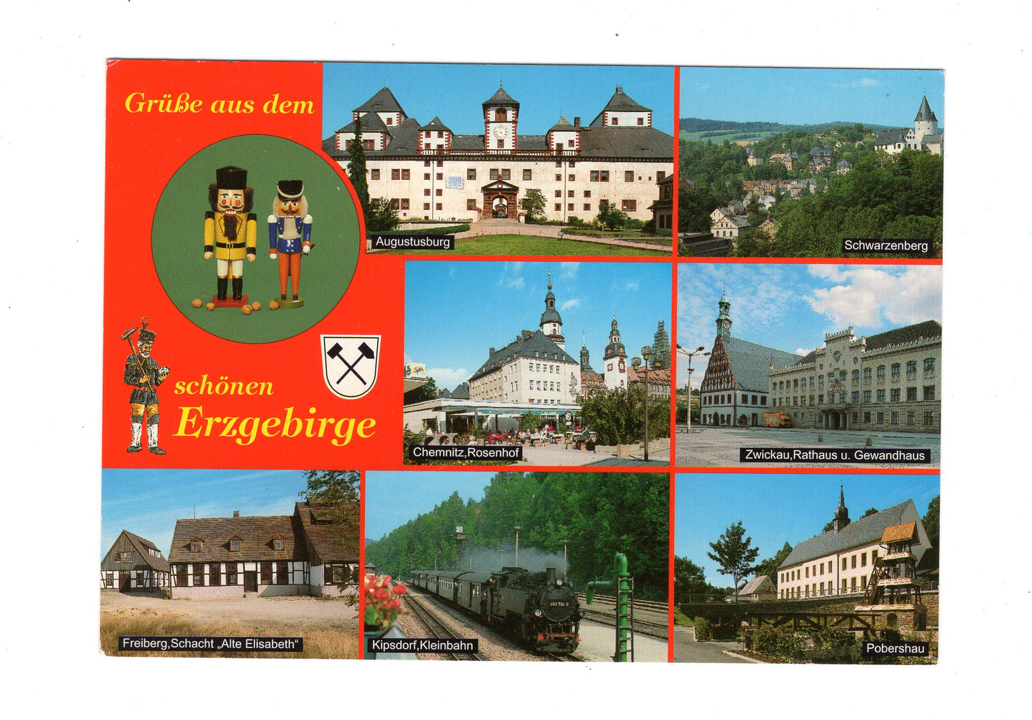 Ansichtskarte Grüße aus dem schönen Erzgebirge